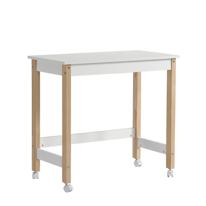 Schreibtisch mit Rollen, 80 x 43,5 x 74,5 cm - YB - WF324719WAA - 1 - Yorbay.de