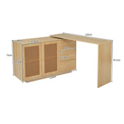 L - förmiger Ecktisch mit Rattantüren - YB - LY316609AAA - 3 - Yorbay.de