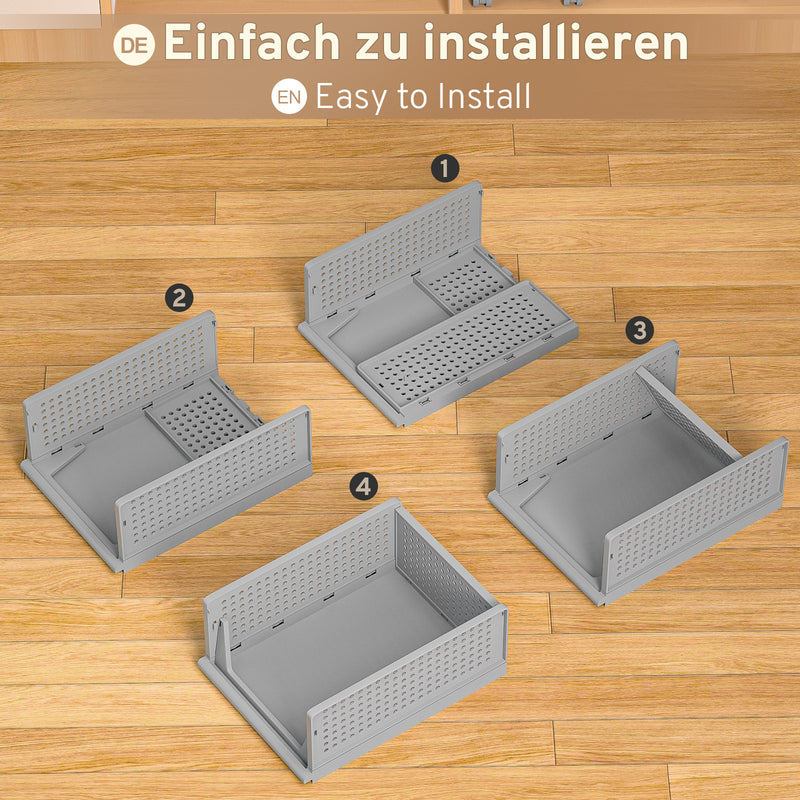 Yorbay stapelbare Schubladenbox, Kleiderschrank Organizer Set - YB001 - E017 - 22 - Yorbay.de