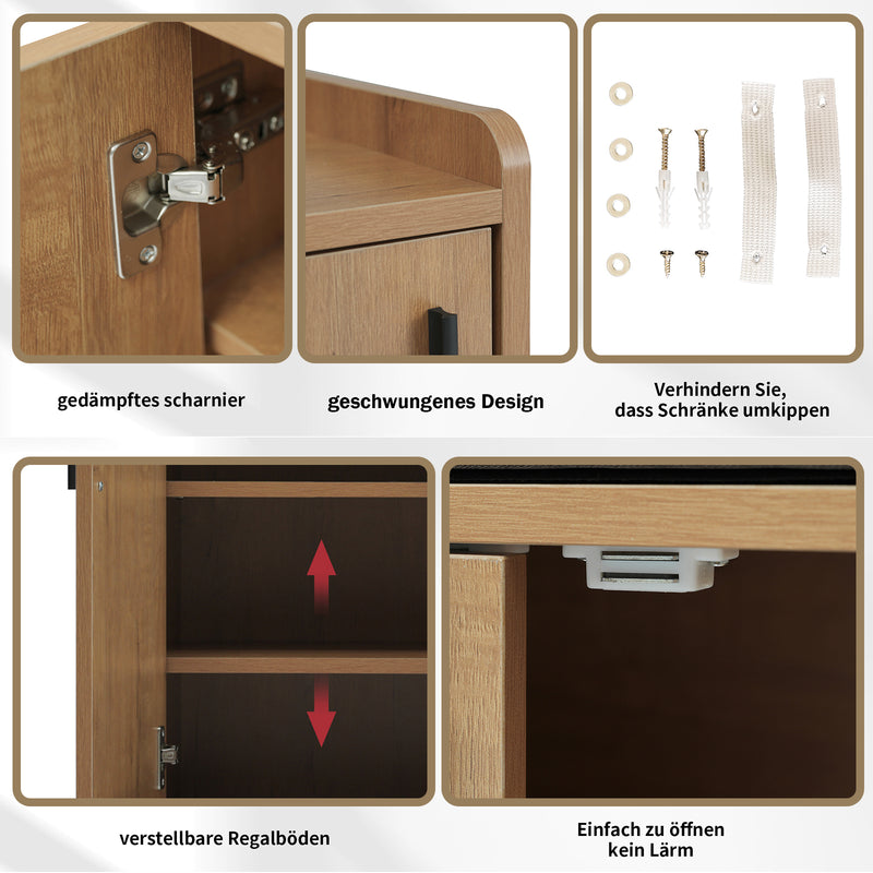 Schuhbank mit Türen und Sitzfläche - YB - N657P192524N - 5 - Yorbay.de