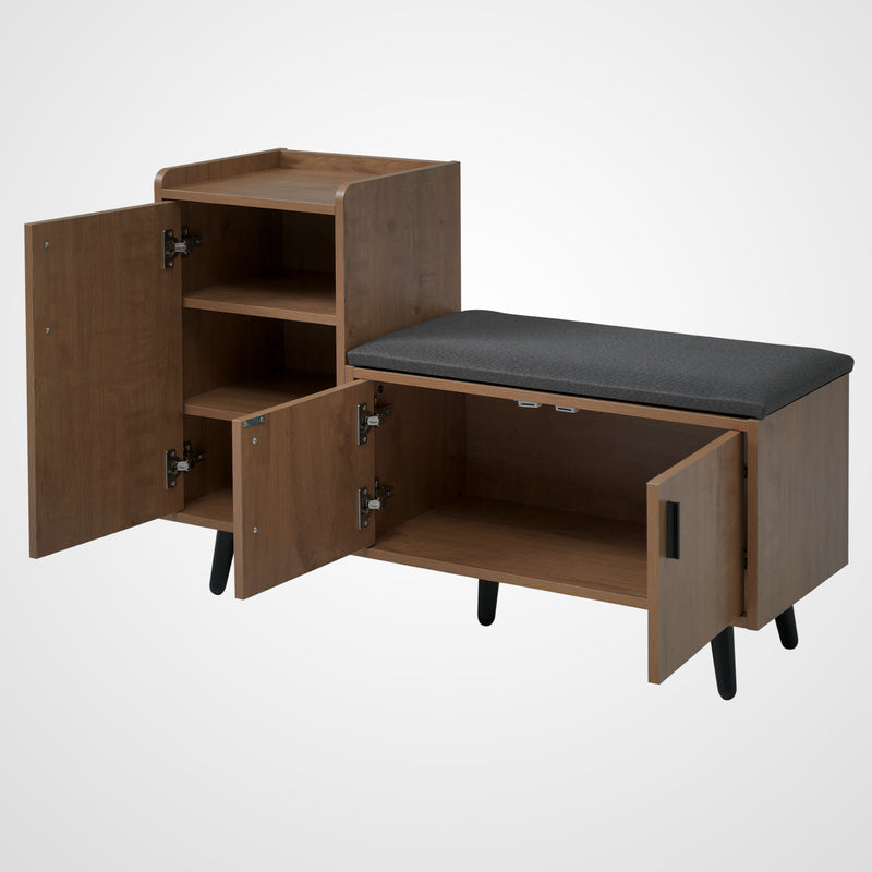 Schuhbank mit Türen und Sitzfläche 4 - Yorbay.de