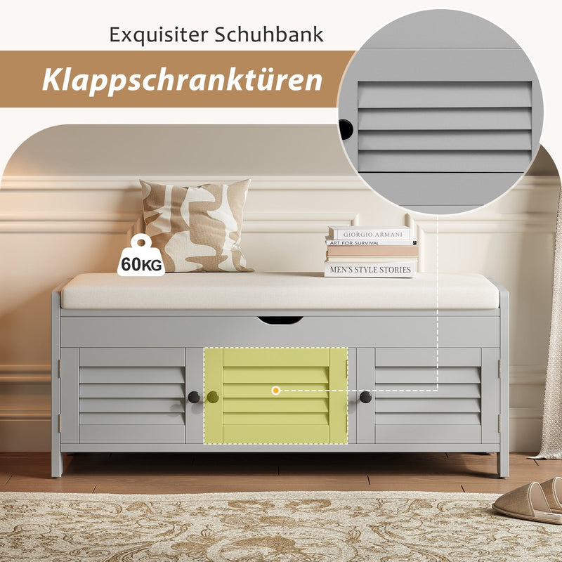 Schuhbank mit Sitzfläche und Stauraum - YB - N651P243031E - 4 - Yorbay.de