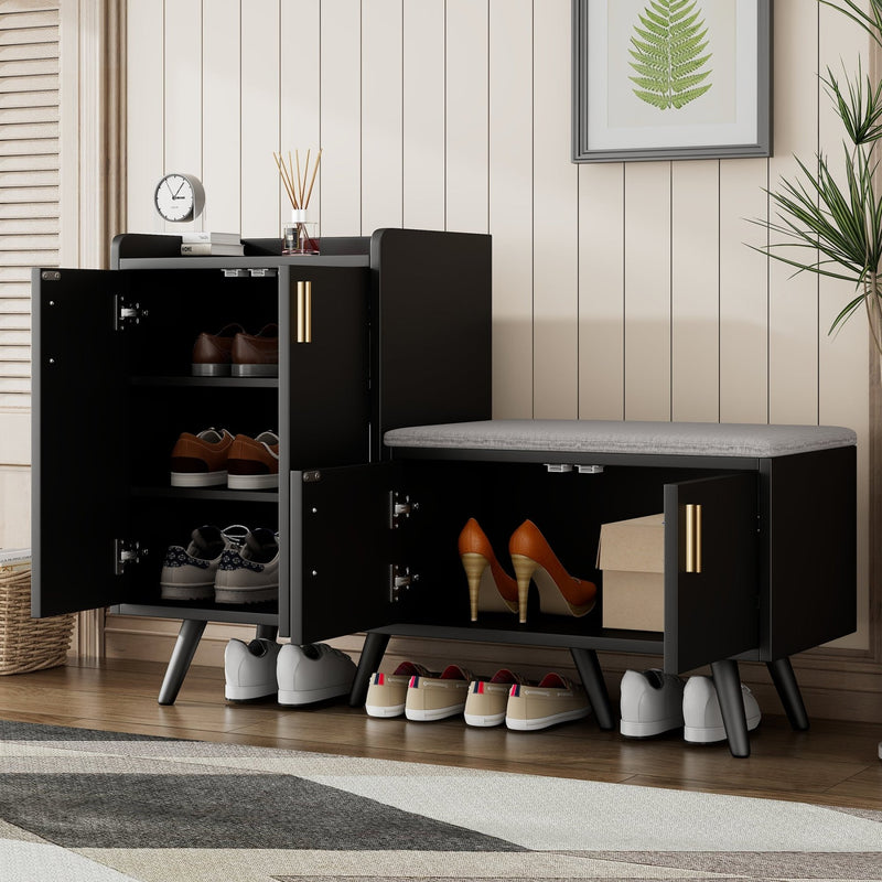 Schuhschrank mit Sitzfläche - YB - N657P242917W - 10 - Yorbay.de