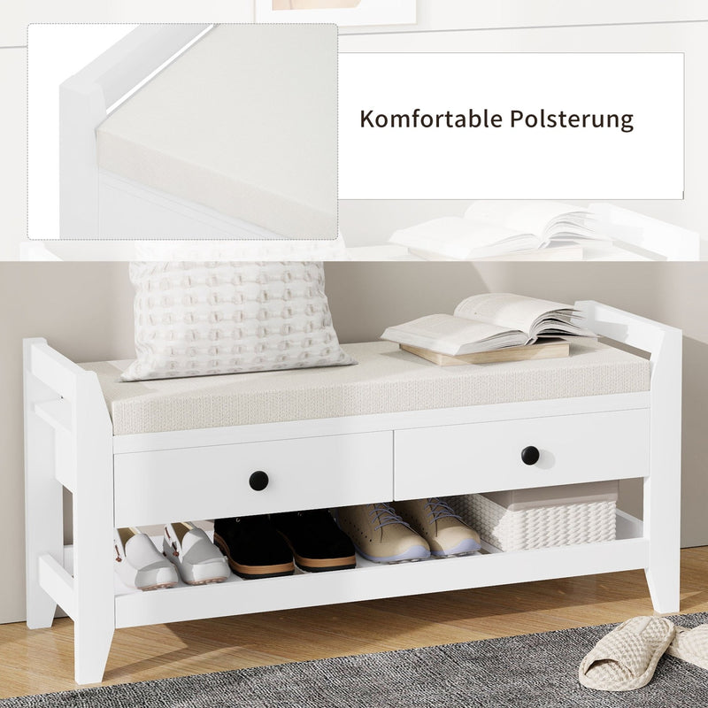 Schuhbank mit Sitzfläche & Stauraum - YB - N651P243030K - 14 - Yorbay.de