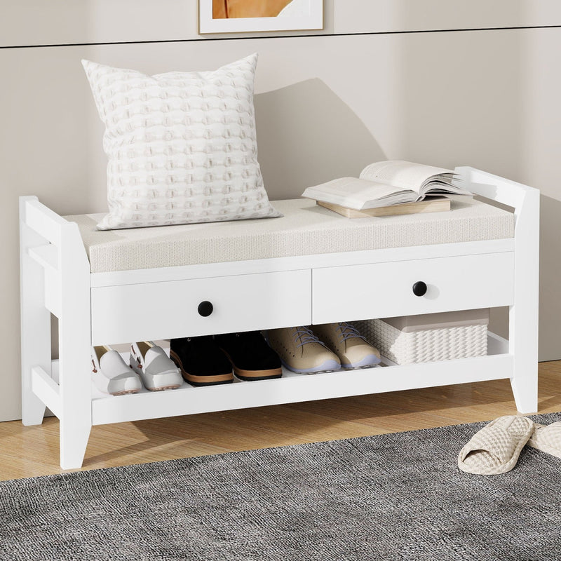 Schuhbank mit Sitzfläche & Stauraum - YB - N651P243030K - 16 - Yorbay.de