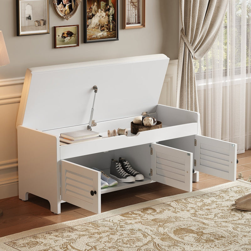 Schuhbank mit Sitzfläche und Stauraum - YB - N651P243031E - 14 - Yorbay.de