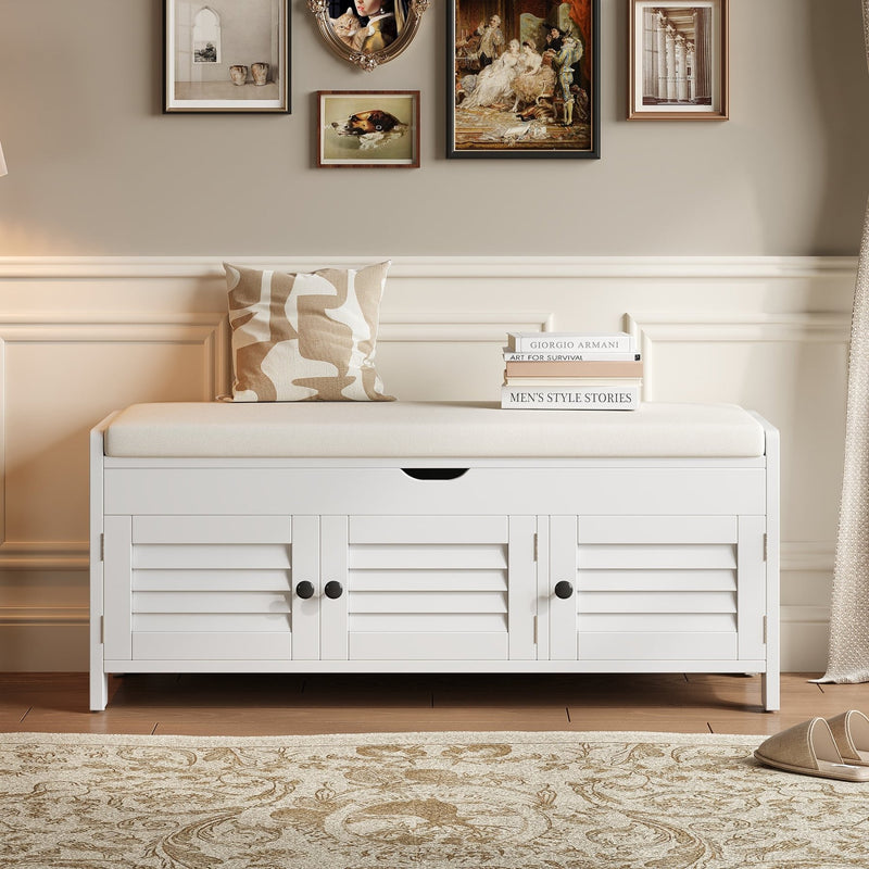 Schuhbank mit Sitzfläche und Stauraum - YB - N651P243031E - 15 - Yorbay.de