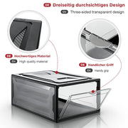 Yorbay 3er Set Schuhbox, schwarz S - B44 - 4 - Yorbay.de