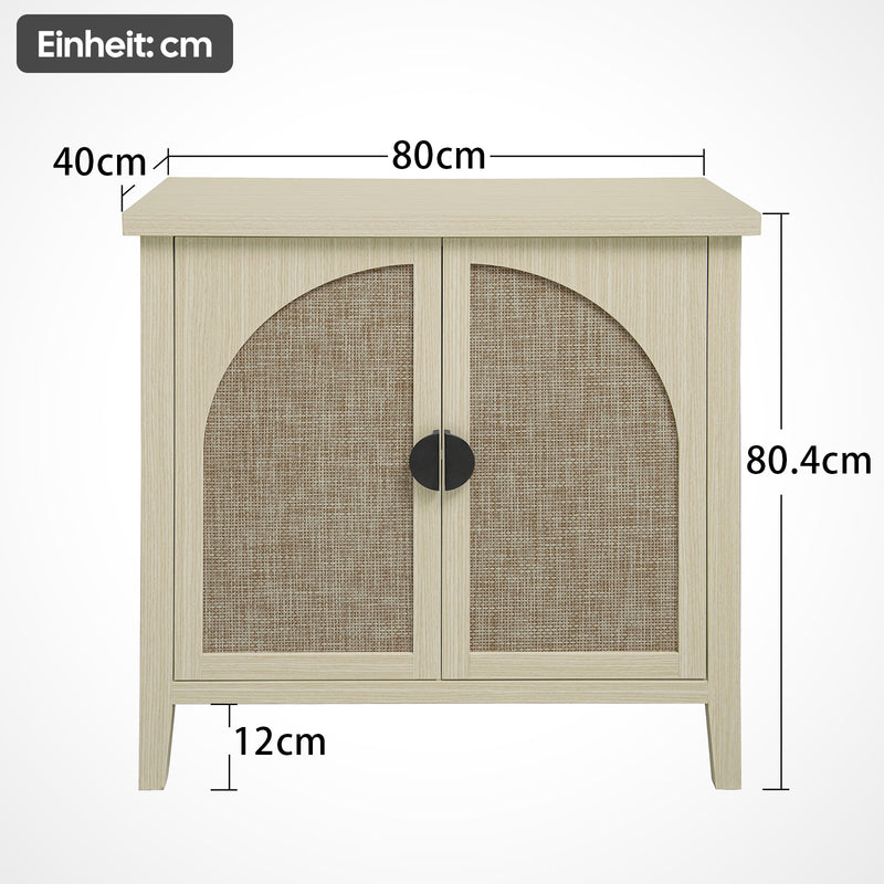 Schuhschrank mit Türen, verstellbaren Regalböden, 80 x 40 x 80,5 cm - YB - W1441P269145 - 3 - Yorbay.de