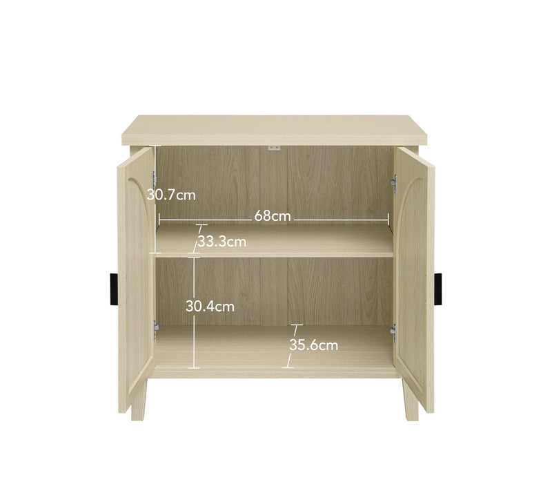 Schuhschrank mit Türen, verstellbaren Regalböden, 80 x 40 x 80,5 cm - YB - W1441P269145 - 4 - Yorbay.de