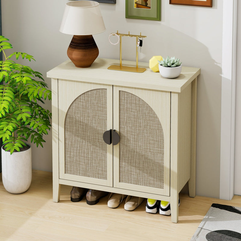 Schuhschrank mit Türen, verstellbaren Regalböden, 80 x 40 x 80,5 cm - YB - W1441P269145 - 5 - Yorbay.de