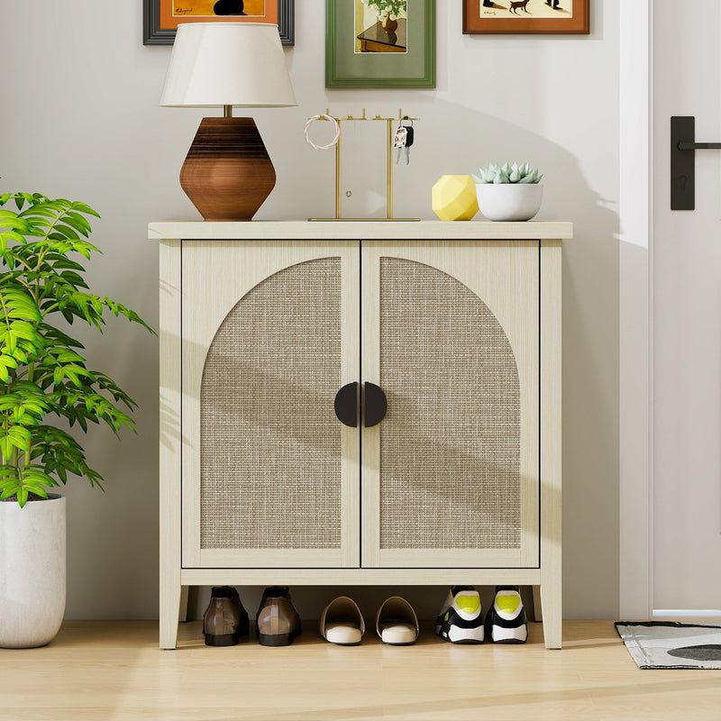 Schuhschrank mit Türen, verstellbaren Regalböden, 80 x 40 x 80,5 cm - YB - W1441P269145 - 7 - Yorbay.de