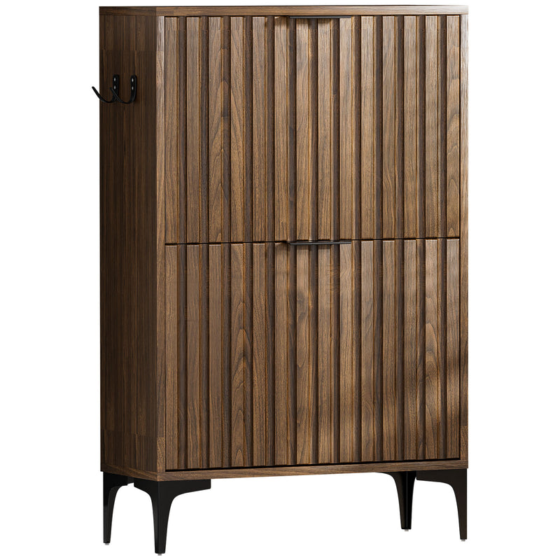 Yorbay Schuhschrank mit 2 Klappen für bis zu 12 Paar Schuhe, 94 x 60 x 23,5 cm - YW001-D068 - 15 - Yorbay.de