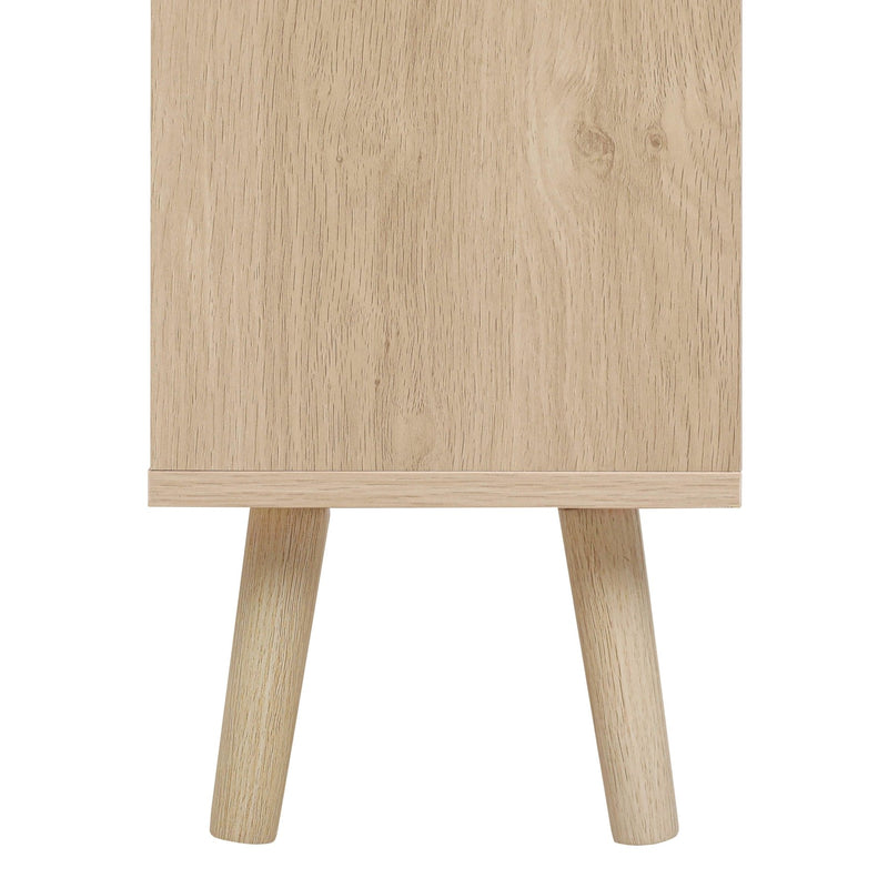 Schuhschrank mit 3 Ebenen & Streifendesign, 60 x 24 x 121 cm - YB - W1441P269070 - 8 - Yorbay.de