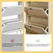Schuhschrank mit 2 Rattantüren & 2 Ebenen, 87 x 17 x 60 cm - YB - W144163508 - 6 - Yorbay.de