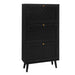 Schuhschrank mit 3 Ebenen & Streifendesign, 60 x 24 x 121 cm - YB - W1441P269073 - 10 - Yorbay.de