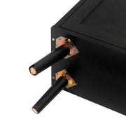 Schuhschrank mit 3 Ebenen & Streifendesign, 60 x 24 x 121 cm - YB - W1441P269073 - 16 - Yorbay.de