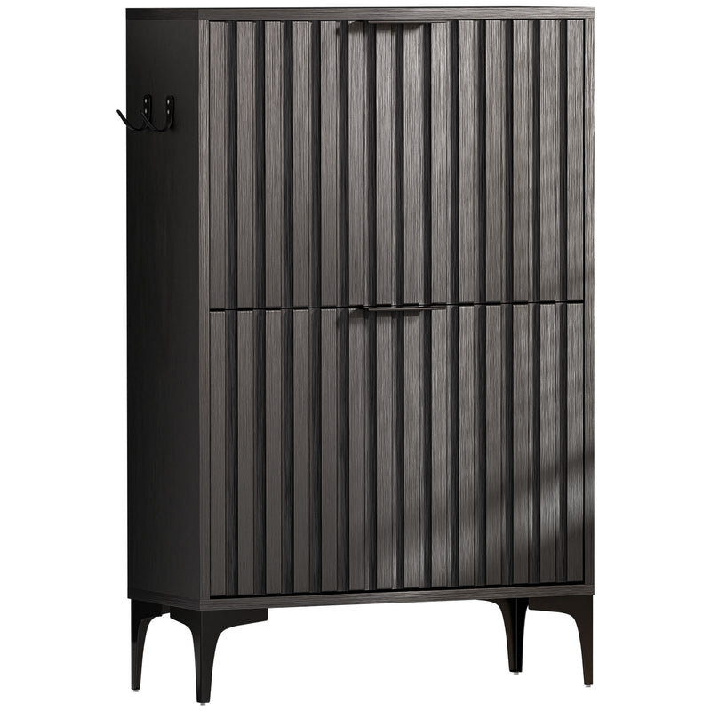 Yorbay Schuhschrank mit 2 Klappen für bis zu 12 Paar Schuhe, 94 x 60 x 23,5 cm - YW001-D067 - 8 - Yorbay.de