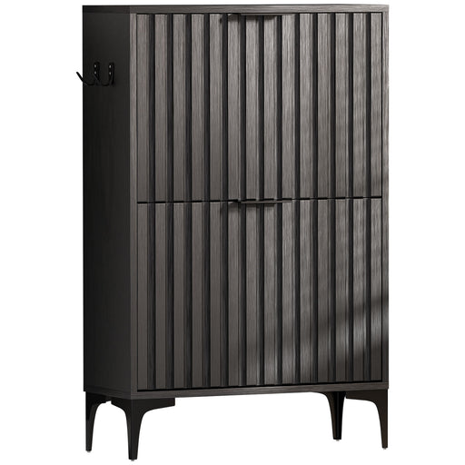 Yorbay Schuhschrank mit 2 Klappen für bis zu 12 Paar Schuhe, 94 x 60 x 23,5 cm - YW001-D067 - 8 - Yorbay.de