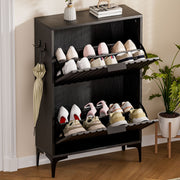 Yorbay Schuhschrank mit 2 Klappen für bis zu 12 Paar Schuhe, 94 x 60 x 23,5 cm - YW001-D067 - 9 - Yorbay.de