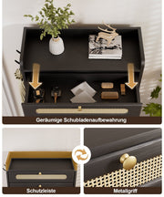 Yorbay Schuhschrank mit 2 Klappfächern & Schublade, 110,5 × 60 × 24 cm - YW002-D080 - 16 - Yorbay.de