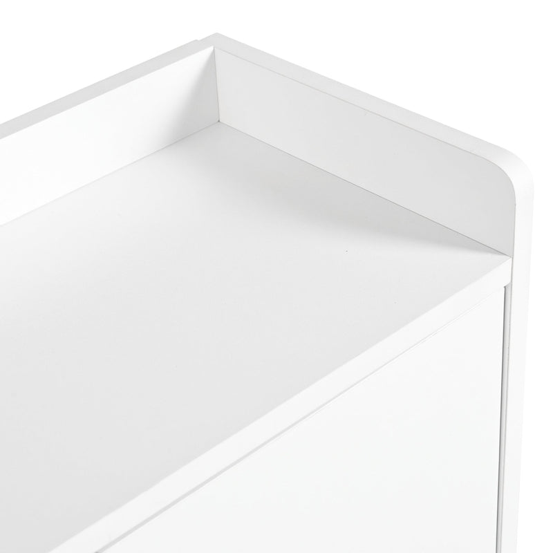 Schuhschrank mit 3 Klappen & Sitzbank, 119 x 24 x 122 cm - YB - N657P24674142W - 7 - Yorbay.de