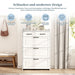 Schuhschrank mit drehbaren Klappen & 2 Schubladen, 80 x 23,5 x 120 cm - YB - RN3190867AAW - 6 - Yorbay.de