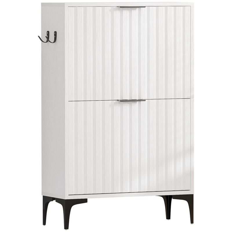 Yorbay Schuhschrank mit 2 Klappen für bis zu 12 Paar Schuhe, 94 x 60 x 23,5 cm - YW001-D066 - 1 - Yorbay.de