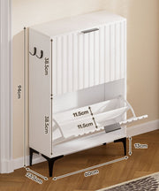 Yorbay Schuhschrank mit 2 Klappen für bis zu 12 Paar Schuhe, 94 x 60 x 23,5 cm - YW001-D066 - 3 - Yorbay.de