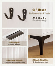 Yorbay Schuhschrank mit 2 Klappen für bis zu 12 Paar Schuhe, 94 x 60 x 23,5 cm - YW001-D066 - 4 - Yorbay.de