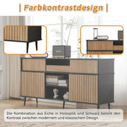 Kommode mit 4 Schiebetüren und 1 Schublade - YB - N657P19614647S - 5 - Yorbay.de