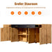 Sideboard mit 4 Türen und 2 Schubladen, 208 x 39.5 x 80 cm - YB - 297821827828EAA - 4 - Yorbay.de