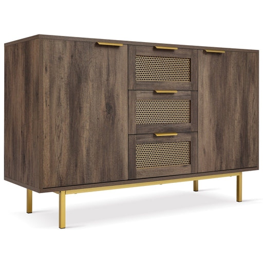 Sideboard mit 3 Schubladen und 2 Türen, 120 x 40 x 76 cm - YB - AB20577475D - 1 - Yorbay.de