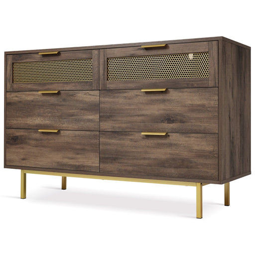 Sideboard - Kommode mit 6 Schubladen, 120 x 40 x 76 cm - YB - AB20577677D - 1 - Yorbay.de