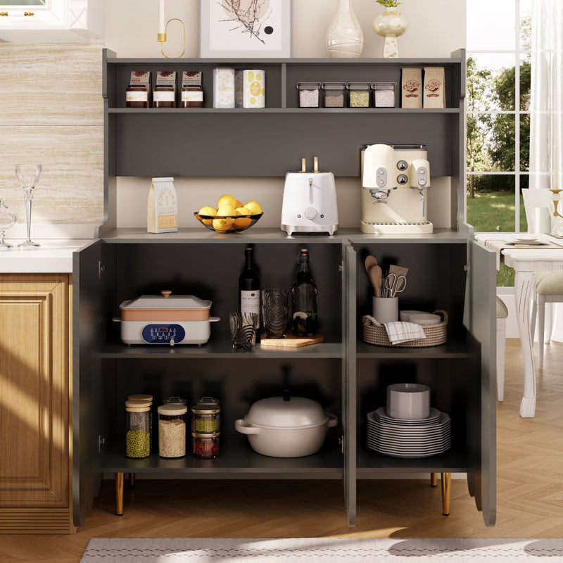 Sideboard für Küche und Essbereich, 120 x 40 x 151 cm - YB - N620P17537889AAG - 9 - Yorbay.de