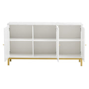 3 - türiges Sideboard mit Marmor - Tischplatte, 39,8 x 140 x 78,2 cm - YB - DE000010AAK - 10 - Yorbay.de