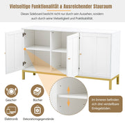 3 - türiges Sideboard mit Marmor - Tischplatte, 39,8 x 140 x 78,2 cm - YB - DE000010AAK - 6 - Yorbay.de