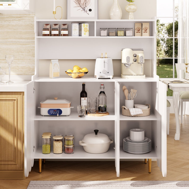 Sideboard für Küche und Essbereich, 120 x 40 x 151 cm - YB - N620P17537889AAW - 18 - Yorbay.de