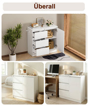 Yorbay Sideboard mit 3 Schubladen und Tür, 80,5 x 35 x 79 cm - YW011-D079 - 8 - Yorbay.de