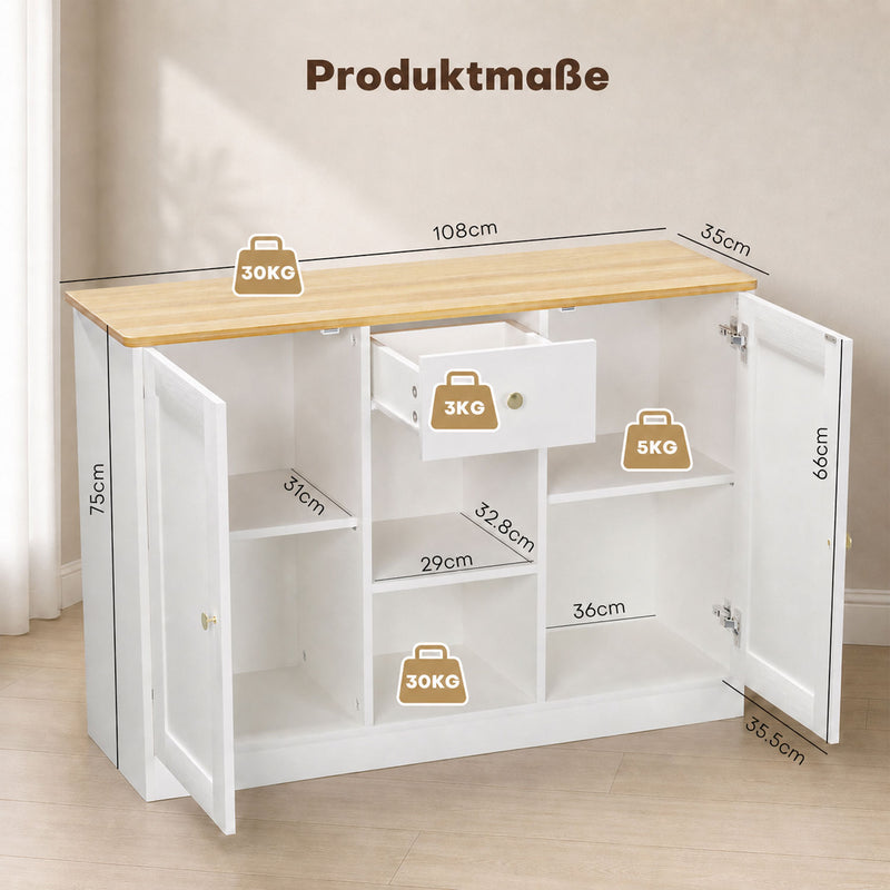 Yorbay Bamboo Standing Toilet Set