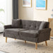 Polstersofa aus Chenille - Stoff mit dicken Kissen - YB - N653P222638Z - 21 - Yorbay.de