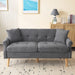 Polstersofa aus Chenille - Stoff mit dicken Kissen - YB - N653P222638G - 9 - Yorbay.de