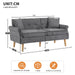 Polstersofa aus Chenille - Stoff mit dicken Kissen - YB - N653P222638G - 10 - Yorbay.de