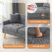 Polstersofa aus Chenille - Stoff mit dicken Kissen - YB - N653P222638G - 11 - Yorbay.de