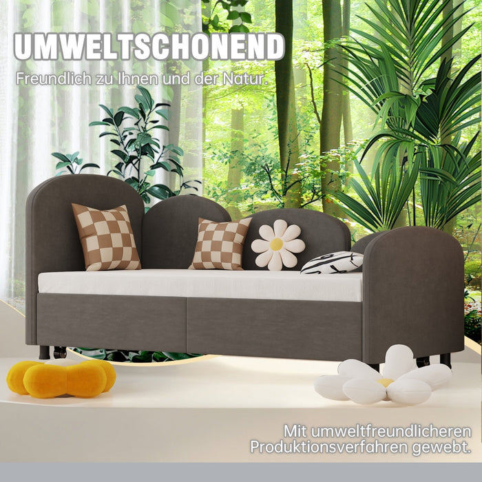 Schlafsofa in Blumenform mit Stauraumschublade, 90×200 cm - YB - W2845S00032 - 15 - Yorbay.de