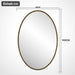 Ovaler Retro - Wandspiegel aus Eisen, 65 x 100 cm - YB - W2552P246663 - 14 - Yorbay.de