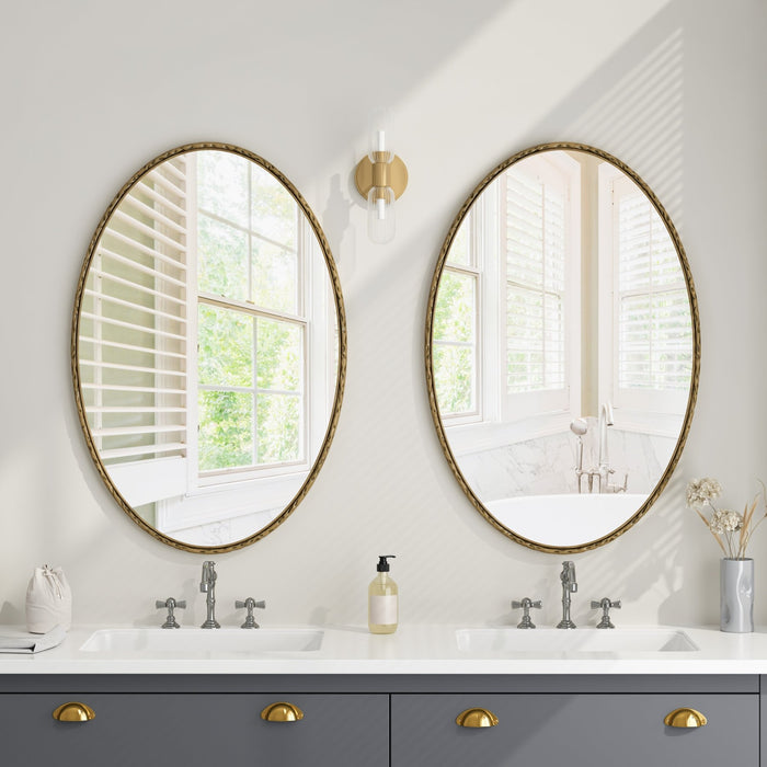 Ovaler Retro - Wandspiegel aus Eisen, 65 x 100 cm - YB - W2552P246662 - 11 - Yorbay.de