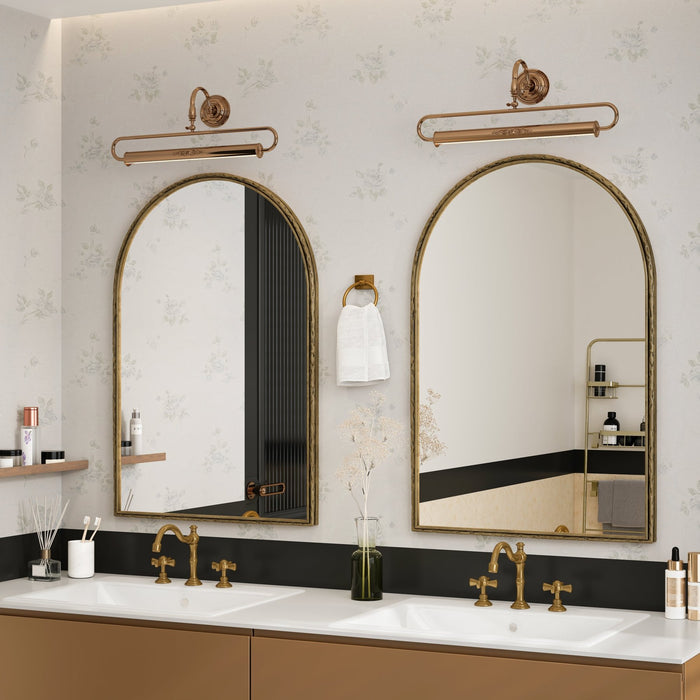 Gewölbter Wandspiegel, bogenförmiger Spiegel, 61 x 91 cm - YB - W2552P246665 - 12 - Yorbay.de