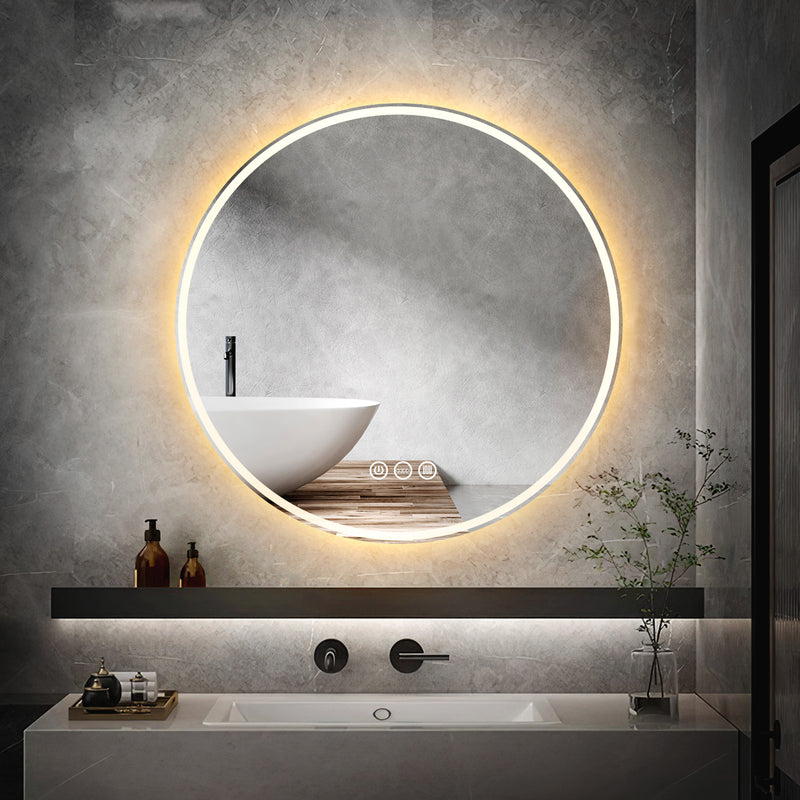 Yorbay Runder Badespiegel mit Beleuchtung, 60 cm / 80 cm - YB064 - W022 - 2 - Yorbay.de