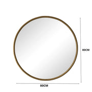 Runder Wandspiegel, 80 x 80 cm - 3 - Yorbay.de